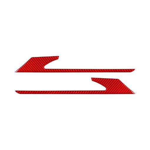 BMW 8 Series G14 2019-2024 Rear Fog Light Eyebrow Sticker Red 2pcs - 1