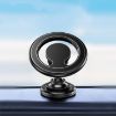 D19 Car Magnetic Phone Holder Rotatable Metal Bracket, Black Sticker - 1