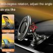 D19 Car Magnetic Phone Holder Rotatable Metal Bracket, Air Outlet Black - 3