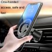 D19 Car Magnetic Phone Holder Rotatable Metal Bracket, Air Outlet Black - 5