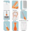 Q11 11-in-1 Bluetooth Headset & Keyboard Cleaning Kit - Orange Red - 3