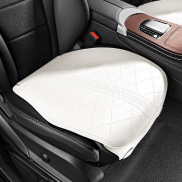 Flip-fur White Car Cushion - Breathable Ventilation for All Seasons - 1