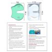 4pcs Injection Aid Tablet Press Pain Relief Blocker Device Light Green - 3