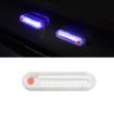 Solar-Powered Blue Strobe Warning Light for Motorcycles & Electric Cars - 1