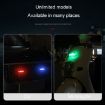 Solar-Powered Blue Strobe Warning Light for Motorcycles & Electric Cars - 6