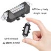 Motorcycle Bicycle Charging Strobe Warning Tail Light - Red Blue - 3