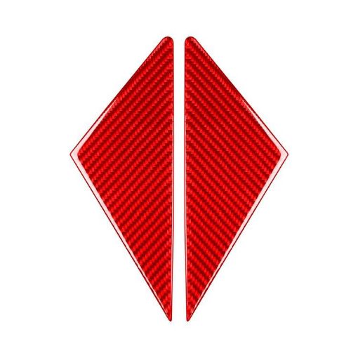 BMW 8 Series G14 A-pillar Stickers 2019-2024 Red 2pcs Set - 1