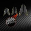 Chevrolet Corvette C8 Engine Side Air Vent Stickers Set - 6pcs Black - 4