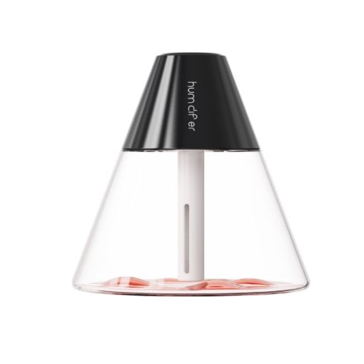 Black Desktop Mini Volcano Humidifier & Air Purifier for Home - 1