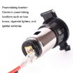 Waterproof Car Cigarette Lighter Socket Power Supply 120W/250W 12/24V - 3