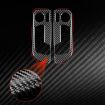 BMW 8 Series G14 Seat Adjustment Stickers 2019-2024, 2pcs Set, Red - 5
