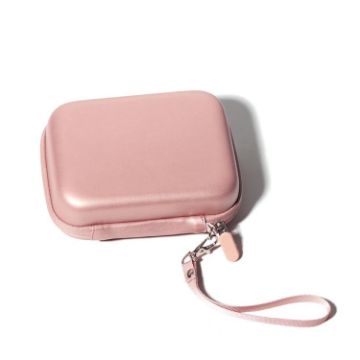 FUJIFILM Instax Mini EVO LiPlay Pink PU Leather Camera Bag with Strap - 1