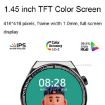 ST5 MAX 1.45" Smart Recording Waterproof Sports Watch with Voice Call (Black) - 4