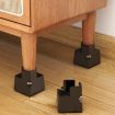 Adjustable Furniture Feet Pads 4pcs, 75mm High, Brown Clip 22-42mm - 7