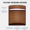 2pcs Furniture Carbon Steel Heightening Foot Pad, Square 6x10cm Brown - 3