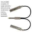 6.35mm Male to Dual Female Noise Reduction Guitar Cable 0.2m - 4