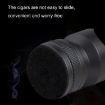 Black Metal Portable Cigar Holder - Large Diameter, Non-slip Bottom - 4