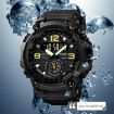 SKMEI 1637 Men's Black Sports Digital Shockproof Watch, Large Dial - 6