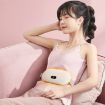 Pink 2000mAh Digital Electric Abdominal & Waist Massage Warming Belt - 2
