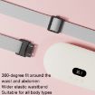 Pink 2000mAh Digital Electric Abdominal & Waist Massage Warming Belt - 8