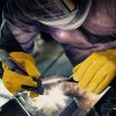 Cowhide Welding Gloves A2421 - Insulated, Anti-Heat, Aluminum Foil (M) - 3