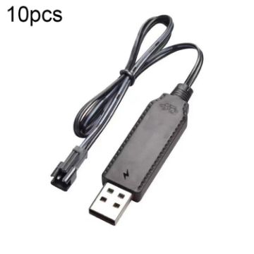 10pcs 3.7V Lithium Battery Charger Toy Cable (SM-2P) - 1