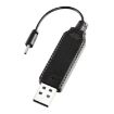 3.7V 2.0 Straight Header Lithium Battery Charging Cable 10cm Reverse Polarity - 1