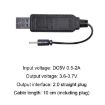 3.7V 2.0 Straight Header Lithium Battery Charging Cable 10cm Reverse Polarity - 3