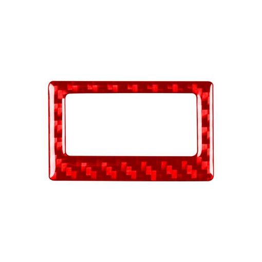 BMW 8 Series G14 2019-2024 AC Temp Display Frame Sticker Red - 1