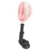 Pink Car Suction Cup Fan for Desktop, Dormitory, Office, Kitchen - 1