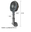 Pink Car Suction Cup Fan for Desktop, Dormitory, Office, Kitchen - 3