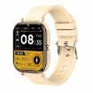 H10 Smart Watch 1.69" Screen, Bluetooth Call, Heart Rate/BP Monitor, Yellow - 1
