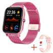 H10 1.69" Screen Pink Smart Watch with Bluetooth Call & Health Monitoring - 1