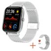 H10 Smart Watch 1.69" Screen, Bluetooth Call, Heart Rate/BP Monitor, Silver - 1