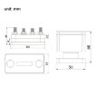 48V 600A RV & Ship 4-Way Large Electric DC Busbar (AOA4713CR-M10) - 3
