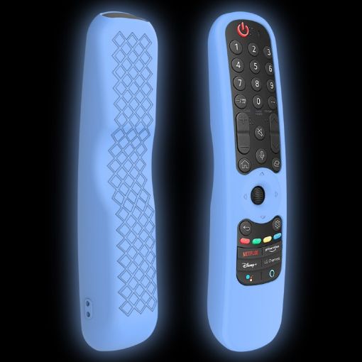 LG AN-MR21GC/AN-MR21N/AN-MR21GA TV Remote Silicone Case - Luminous Blue - 1