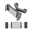 Black Car Back Seat Rotating Telescopic Phone Tablet Holder - 1