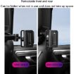 Black Car Back Seat Rotating Telescopic Phone Tablet Holder - 7