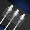 10pcs Square Transparent Micro USB Cable Protective Sleeve Winder - 2