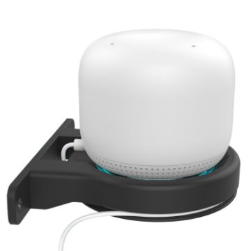 AhaStyle DD96 Wall Storage Stand for Google Wifi - Black - 1