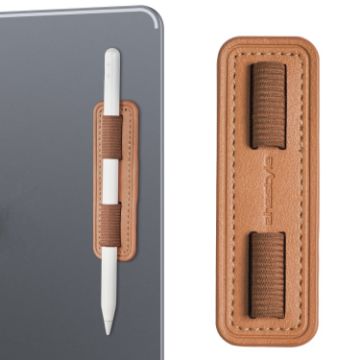 AhaStyle PT184 Brown Adhesive PU Leather Pen Holder - 1