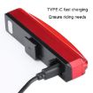 USB Rechargeable Waterproof Bicycle Tail Light - Night Riding Warning (White) - 4