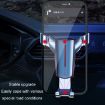 Black Triangular Gravity Sensor Car Phone Holder - Air Outlet Clip - 7