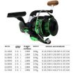 YUMOSHI GL7000 Black Fishing Lines Spinning Reel - 7