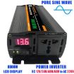 24V to 220V 1300W Car Sine Wave Inverter Power Converter 8000W Peak - 2