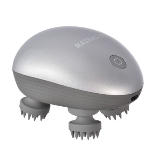 Silver Mini Electric Head Massager - Relaxation & Stress Relief - 1