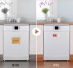 Double-Sided Dishwasher Magnet Clean Dirty Sign - Silver Love - 6