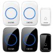 CACAZI A06-DC Wireless Waterproof Doorbell, 1 to 2 Battery, Black - 2
