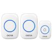 CACAZI A10DC Wireless Doorbell, Battery Powered, Waterproof, White - 1