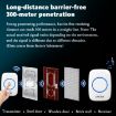 CACAZI A10DC Wireless Doorbell, Battery Powered, Waterproof, White - 8